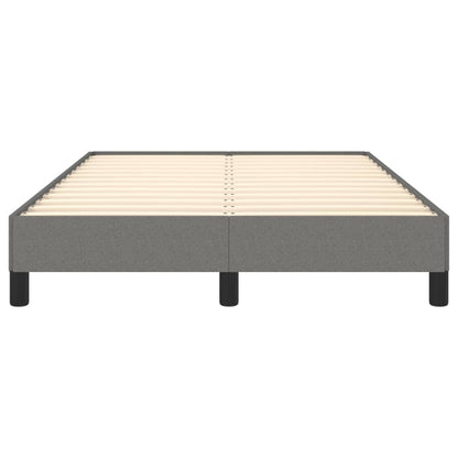 Bettgestell ohne Matratze Dunkelgrau 120x190 cm Stoff