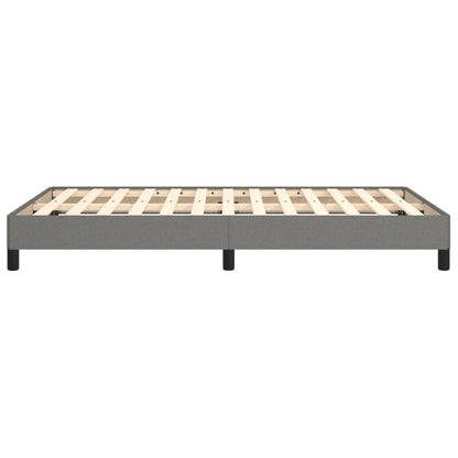 Bettgestell ohne Matratze Dunkelgrau 120x190 cm Stoff