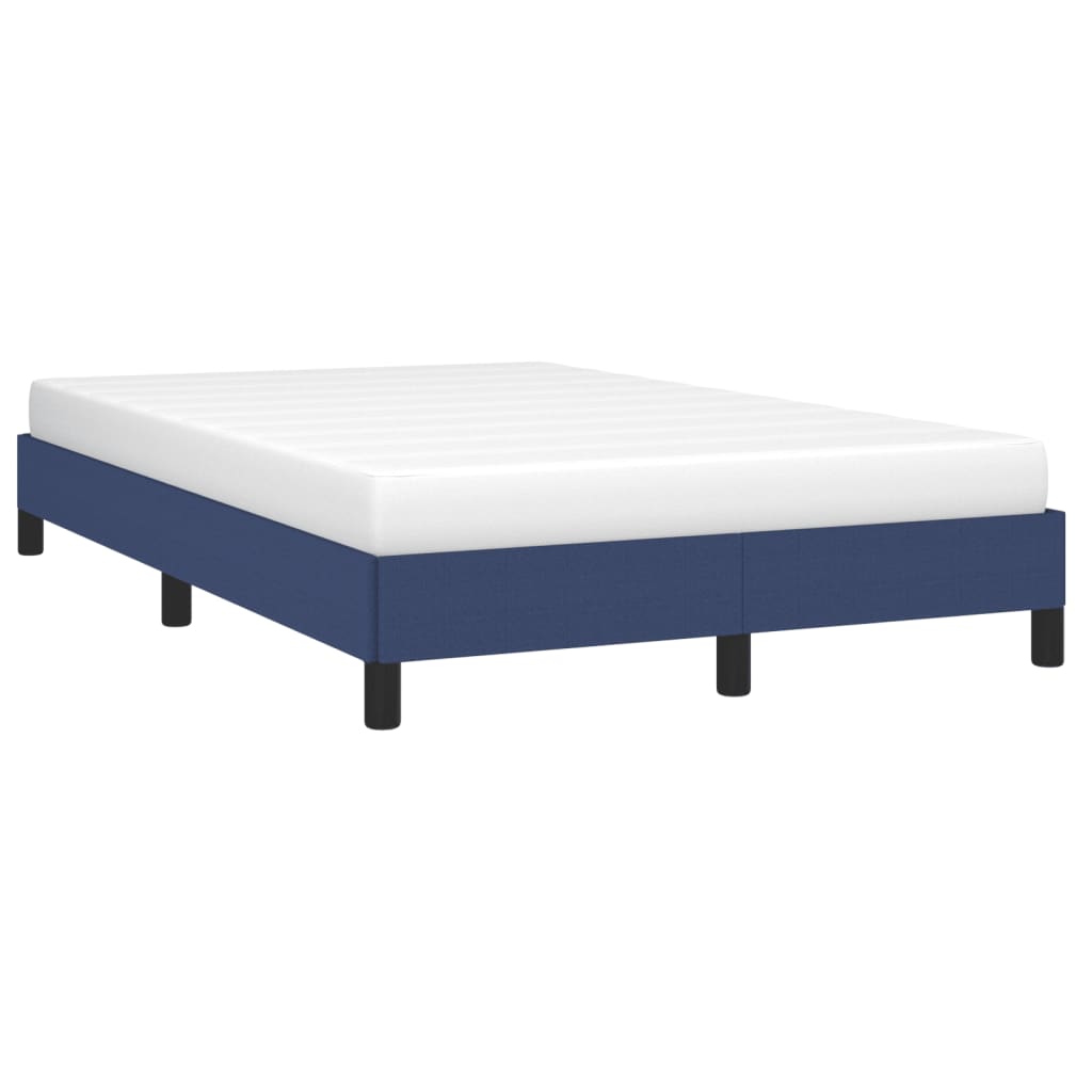 Bettgestell ohne Matratze Blau 120x190 cm Stoff