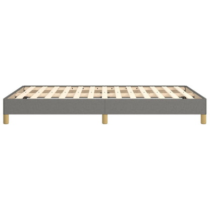 Bettgestell ohne Matratze Dunkelgrau 120x190 cm Stoff