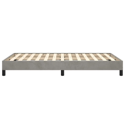 Bettgestell ohne Matratze Hellgrau 120x190 cm Samt