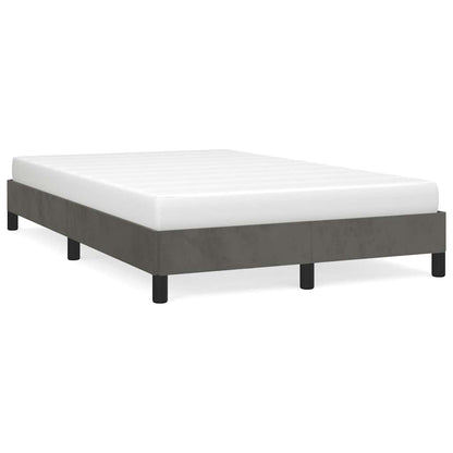 Bettgestell ohne Matratze Dunkelgrau 120x190 cm Samt
