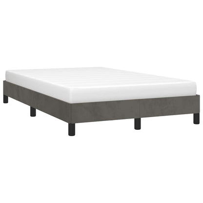 Bettgestell ohne Matratze Dunkelgrau 120x190 cm Samt