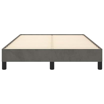 Bettgestell ohne Matratze Dunkelgrau 120x190 cm Samt