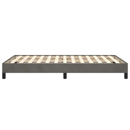 Bettgestell ohne Matratze Dunkelgrau 120x190 cm Samt