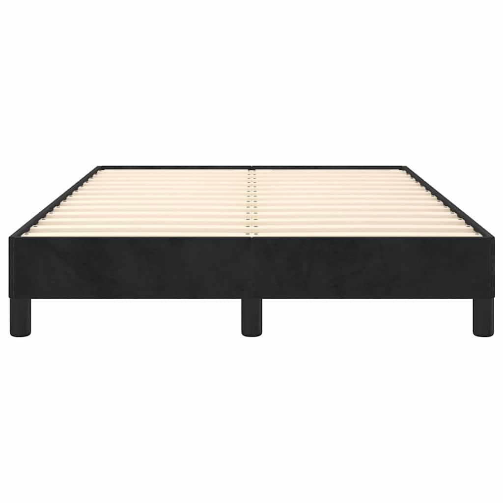 Bettgestell ohne Matratze Schwarz 120x190 cm Samt