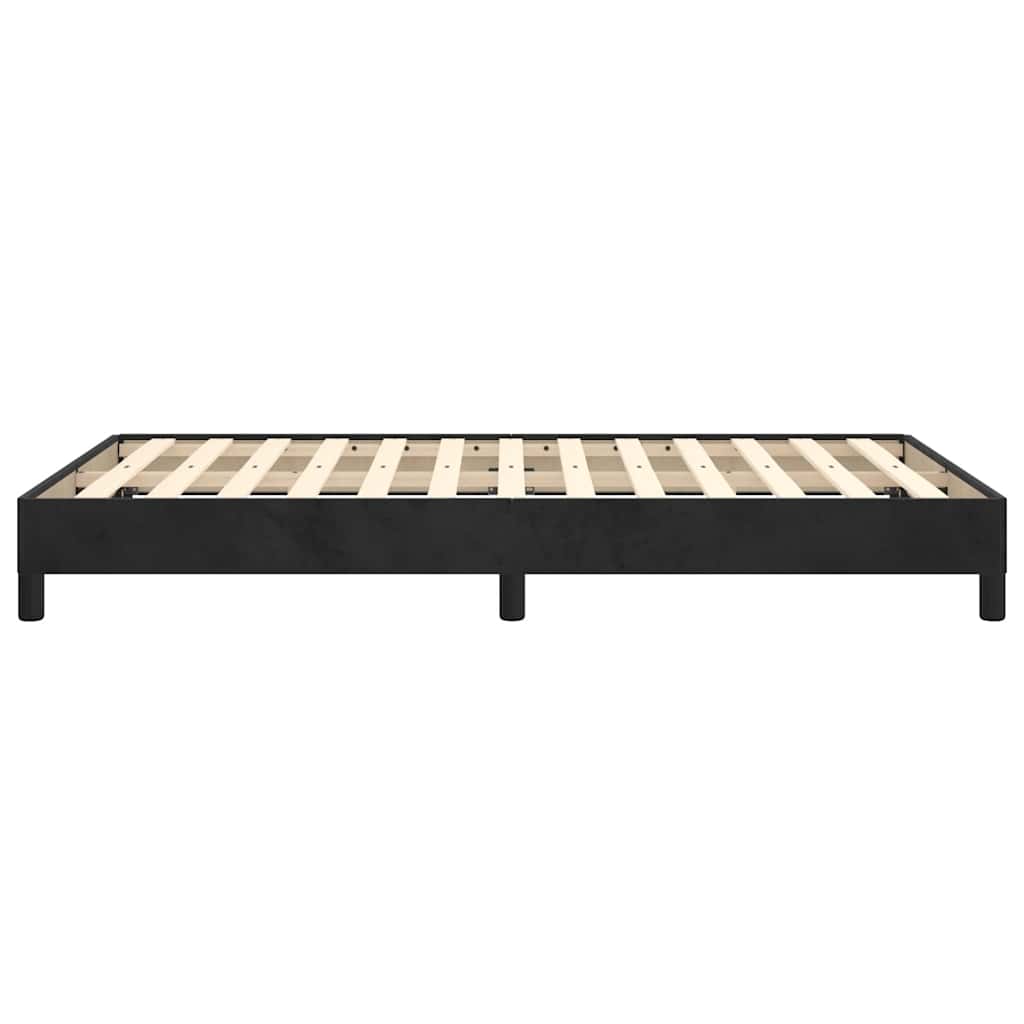 Bettgestell ohne Matratze Schwarz 120x190 cm Samt