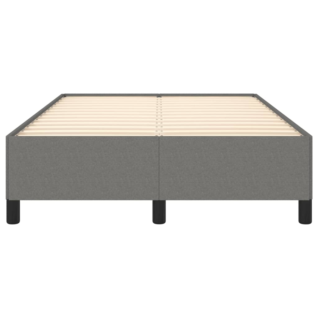 Bettgestell ohne Matratze Dunkelgrau 120x190 cm Stoff