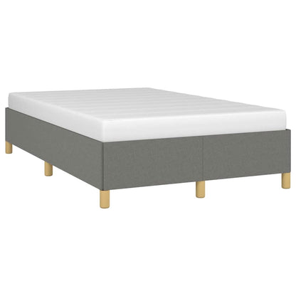 Bettgestell ohne Matratze Dunkelgrau 120x190 cm Stoff