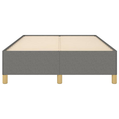 Bettgestell ohne Matratze Dunkelgrau 120x190 cm Stoff