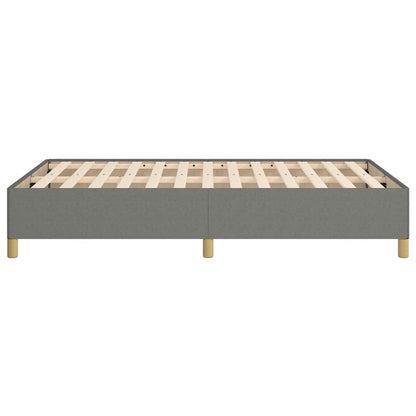 Bettgestell ohne Matratze Dunkelgrau 120x190 cm Stoff