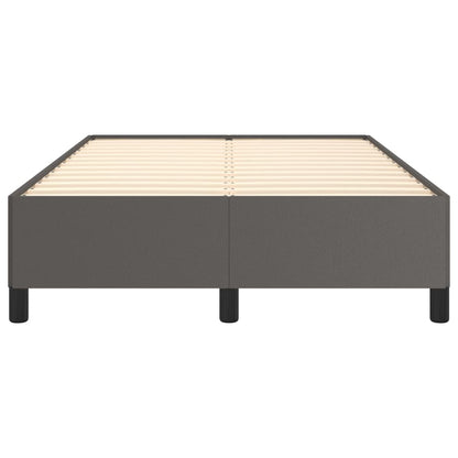 Bettgestell ohne Matratze Grau 120x190 cm Kunstleder