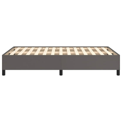 Bettgestell ohne Matratze Grau 120x190 cm Kunstleder