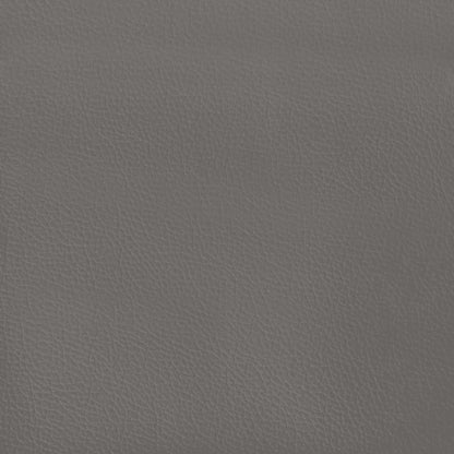 Bettgestell ohne Matratze Grau 120x190 cm Kunstleder