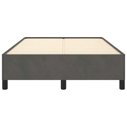 Bettgestell ohne Matratze Dunkelgrau 120x190 cm Samt