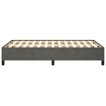 Bettgestell ohne Matratze Dunkelgrau 120x190 cm Samt