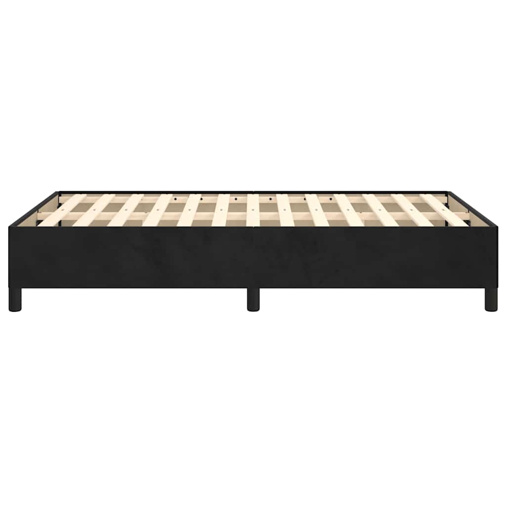 Bettgestell ohne Matratze Schwarz 120x190 cm Samt