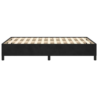 Bettgestell ohne Matratze Schwarz 120x190 cm Samt