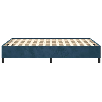 Bettgestell ohne Matratze Dunkelblau 120x190 cm Samt