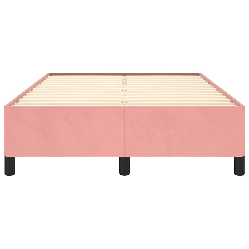 Bettgestell ohne Matratze Rosa 120x190 cm Samt