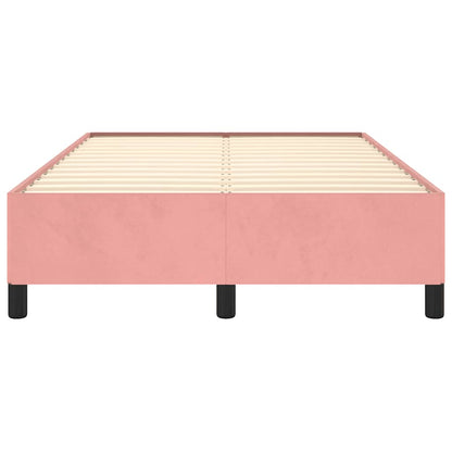 Bettgestell ohne Matratze Rosa 120x190 cm Samt
