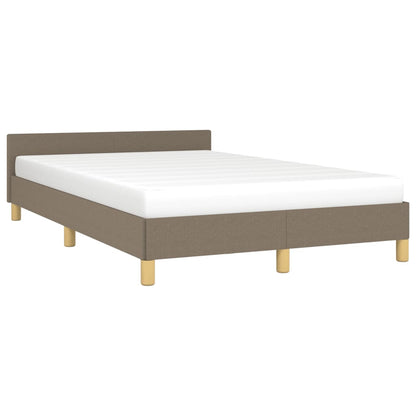 Bettgestell ohne Matratze Taupe 120x190 cm Stoff