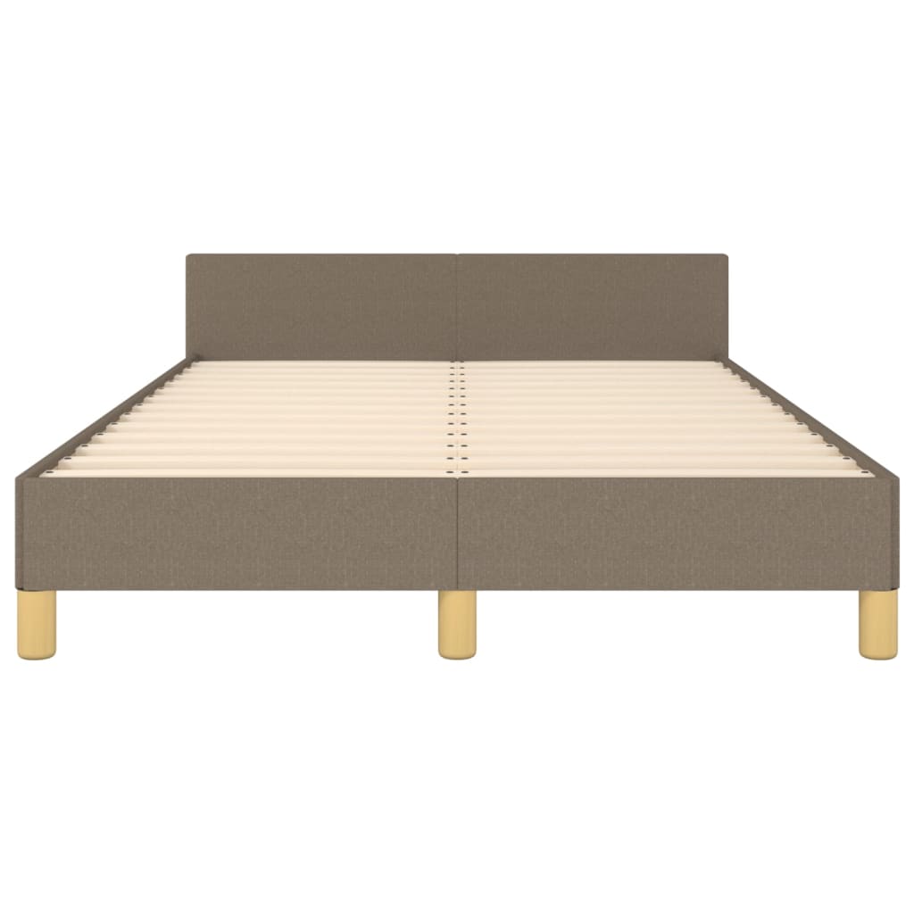 Bettgestell ohne Matratze Taupe 120x190 cm Stoff