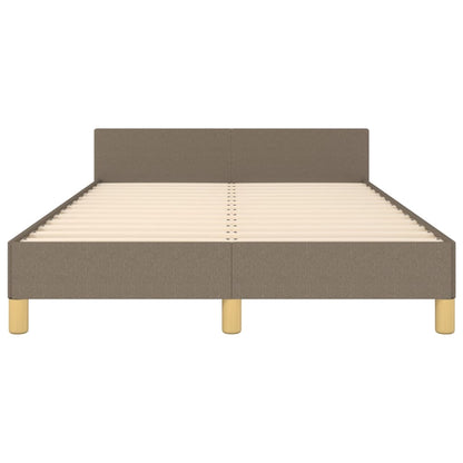 Bettgestell ohne Matratze Taupe 120x190 cm Stoff
