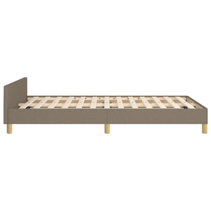 Bettgestell ohne Matratze Taupe 120x190 cm Stoff