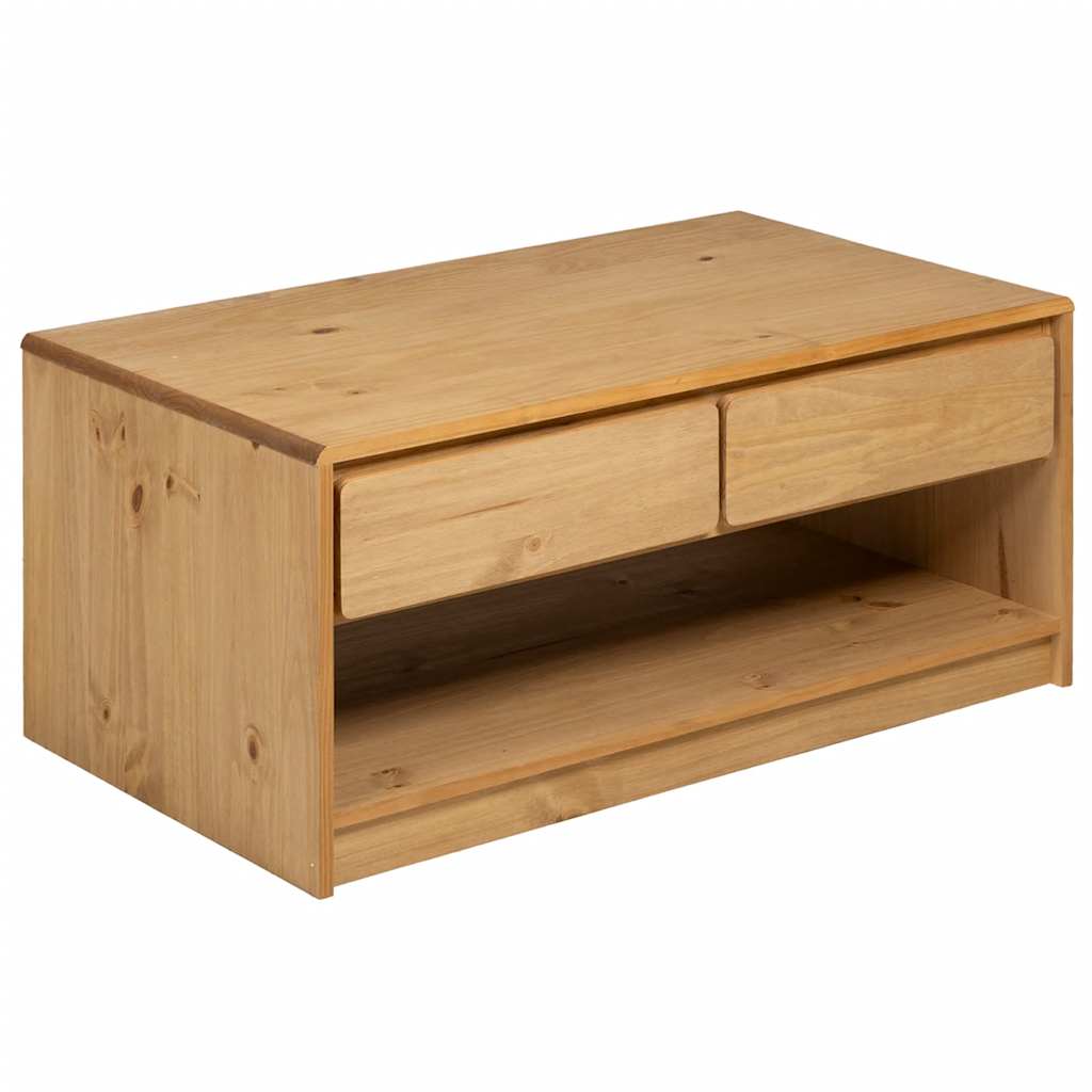 Coffee table SAUDA oak look 99x55x45 cm solid pine