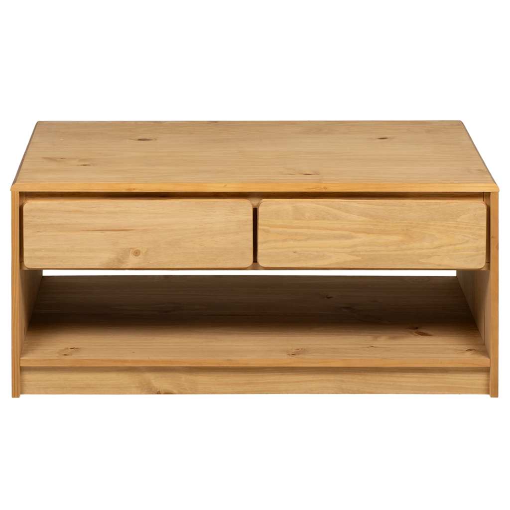 Couchtisch SAUDA Eiche-Optik 99x55x45 cm Massivholz Kiefer