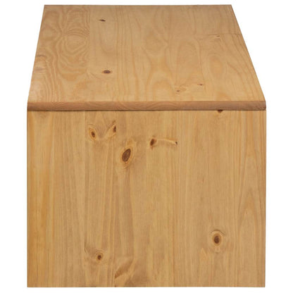 Couchtisch SAUDA Eiche-Optik 99x55x45 cm Massivholz Kiefer