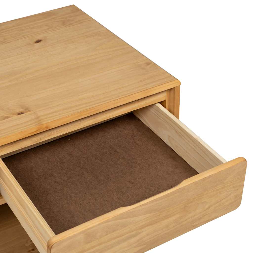 Couchtisch SAUDA Eiche-Optik 99x55x45 cm Massivholz Kiefer