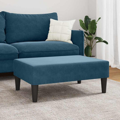 Fußhocker Blau 77x55x31 cm Samt