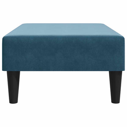 Fußhocker Blau 77x55x31 cm Samt