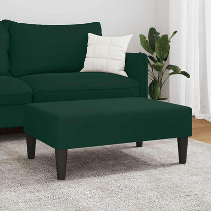 Fußhocker Dunkelgrün 77x55x31 cm Samt
