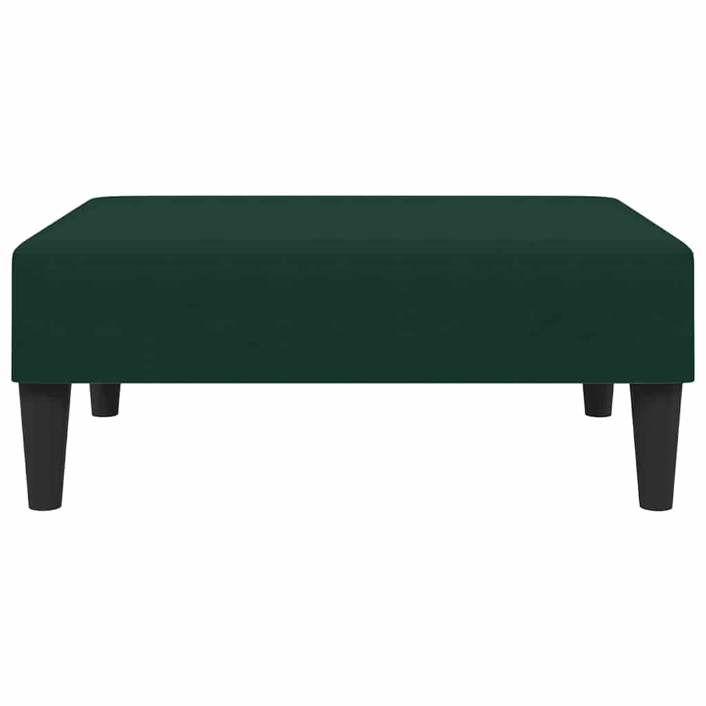 Fußhocker Dunkelgrün 77x55x31 cm Samt