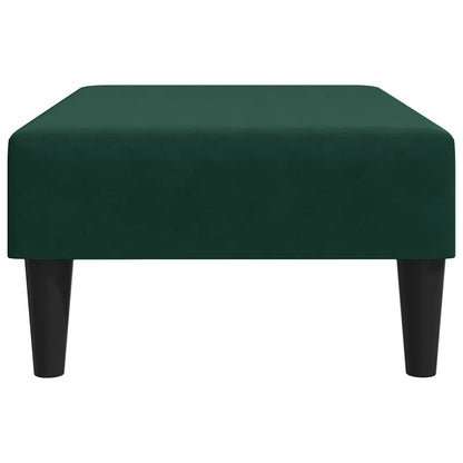 Fußhocker Dunkelgrün 77x55x31 cm Samt