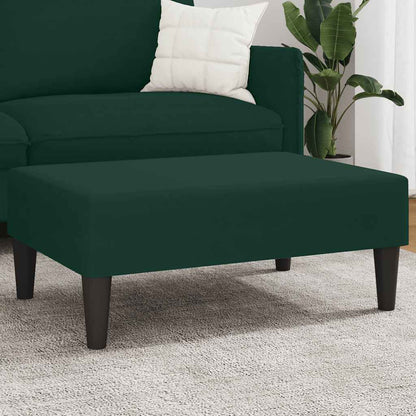 Fußhocker Dunkelgrün 77x55x31 cm Samt