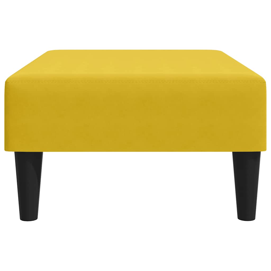 Fußhocker Gelb 77x55x31 cm Samt