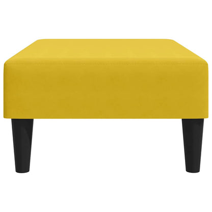 Fußhocker Gelb 77x55x31 cm Samt