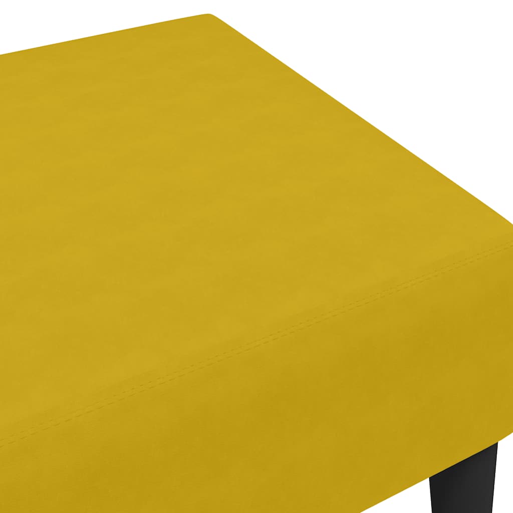 Fußhocker Gelb 77x55x31 cm Samt