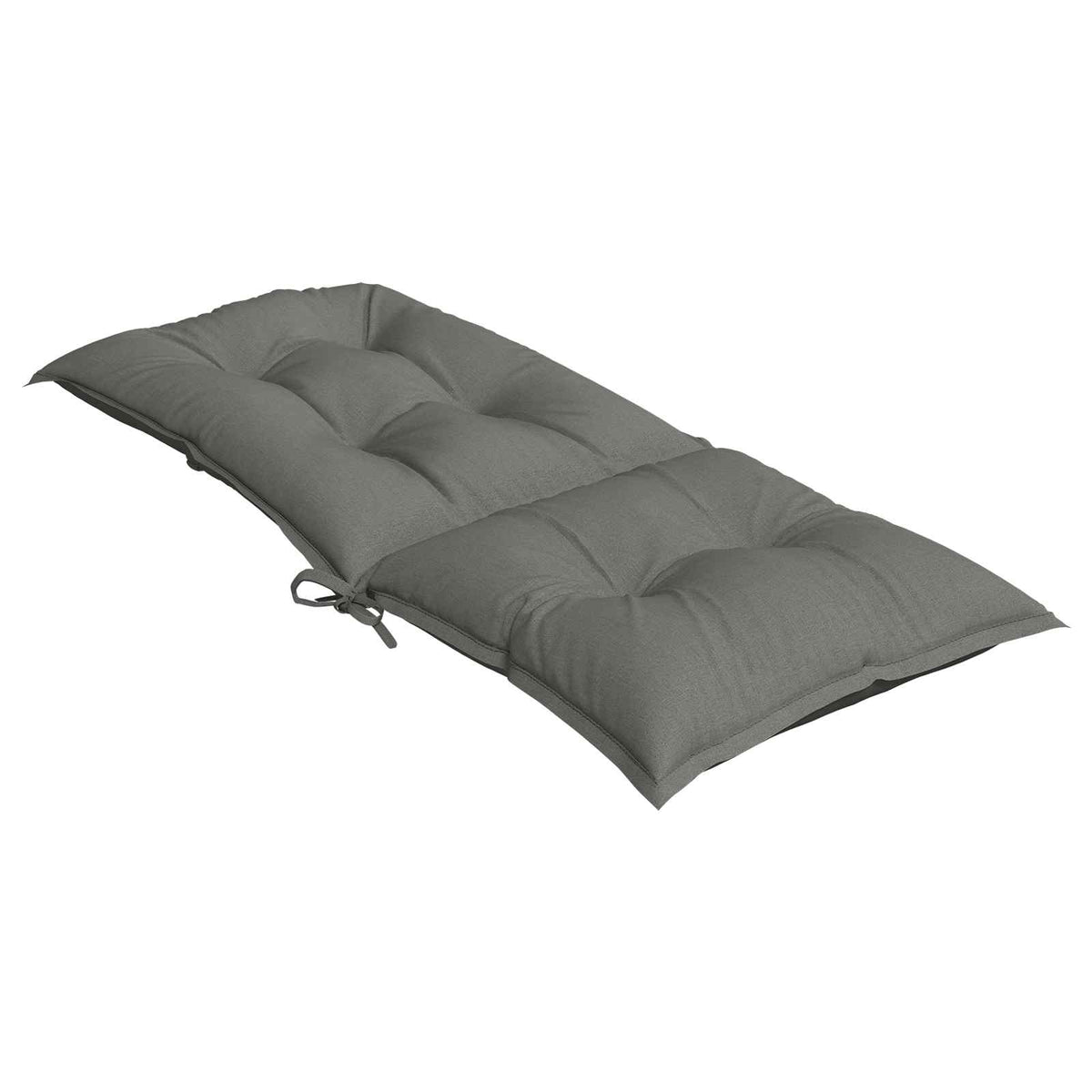 Hochlehner-Auflagen 2 Stk. Melange Dunkelgrau 120x50x7cm Stoff