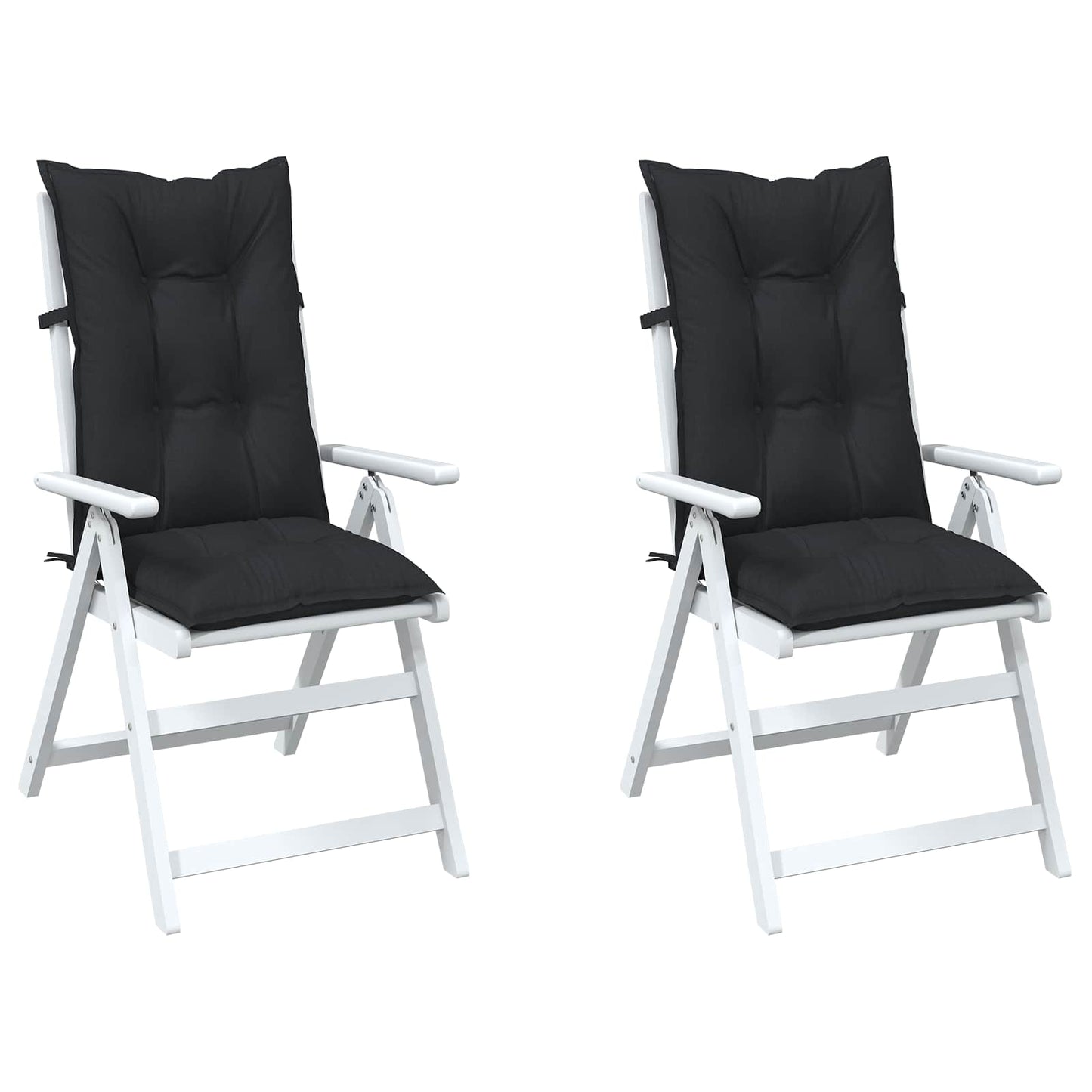 Set Hochlehner-Stuhlkissen 2 pcs Melange Schwarz