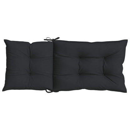Set Hochlehner-Stuhlkissen 2 stk. Polyester Melange Schwarz