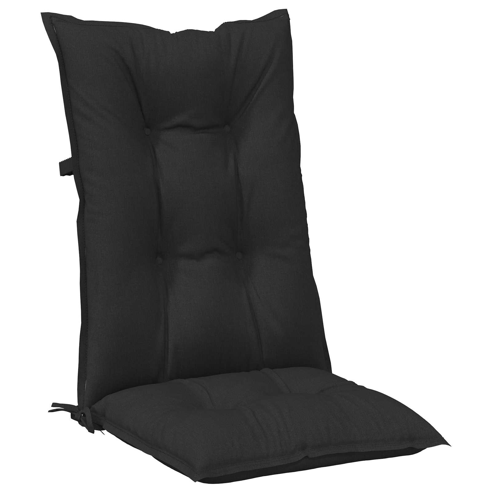 Set Hochlehner-Stuhlkissen 4 pcs Melange Schwarz