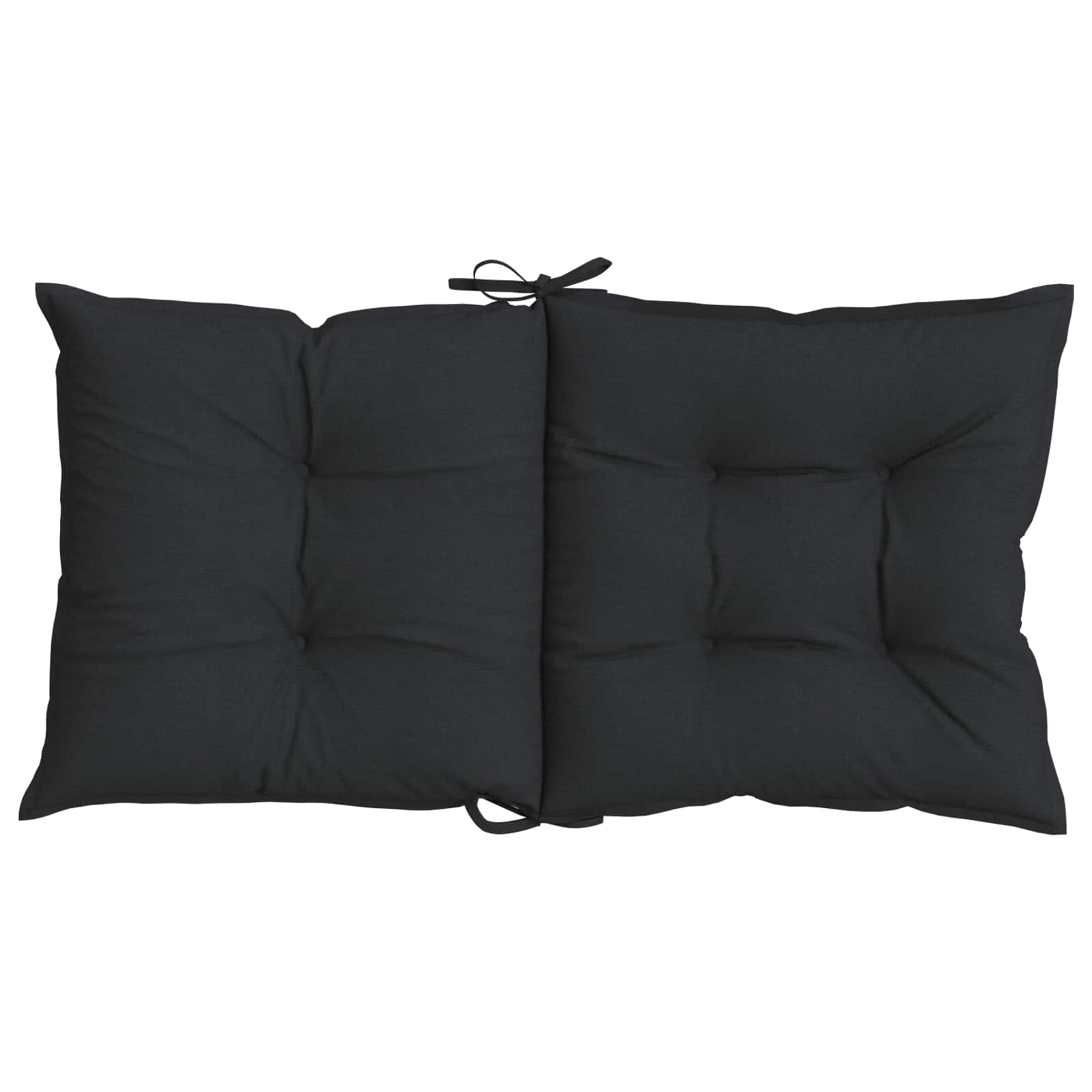 Niedriglehner Stuhlkissen Set 2 pcs Melange Schwarz