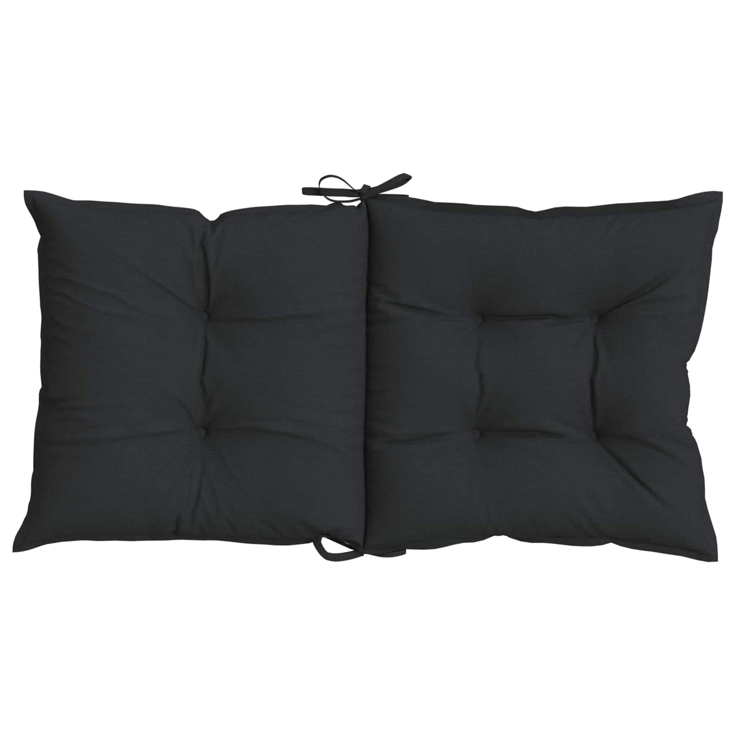 Niedriglehner Stuhlkissen Set 4 pcs Melange Schwarz