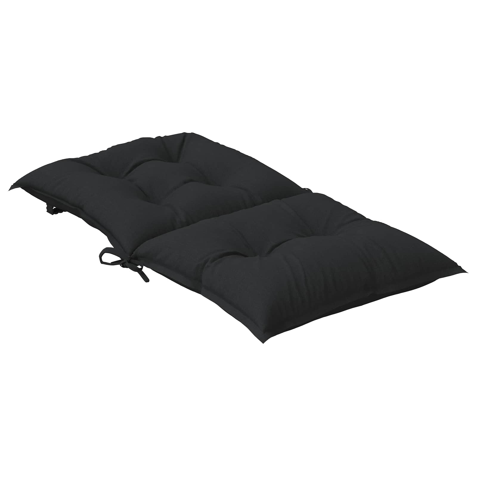 Niedriglehner Stuhlkissen Set 6 pcs Melange Schwarz