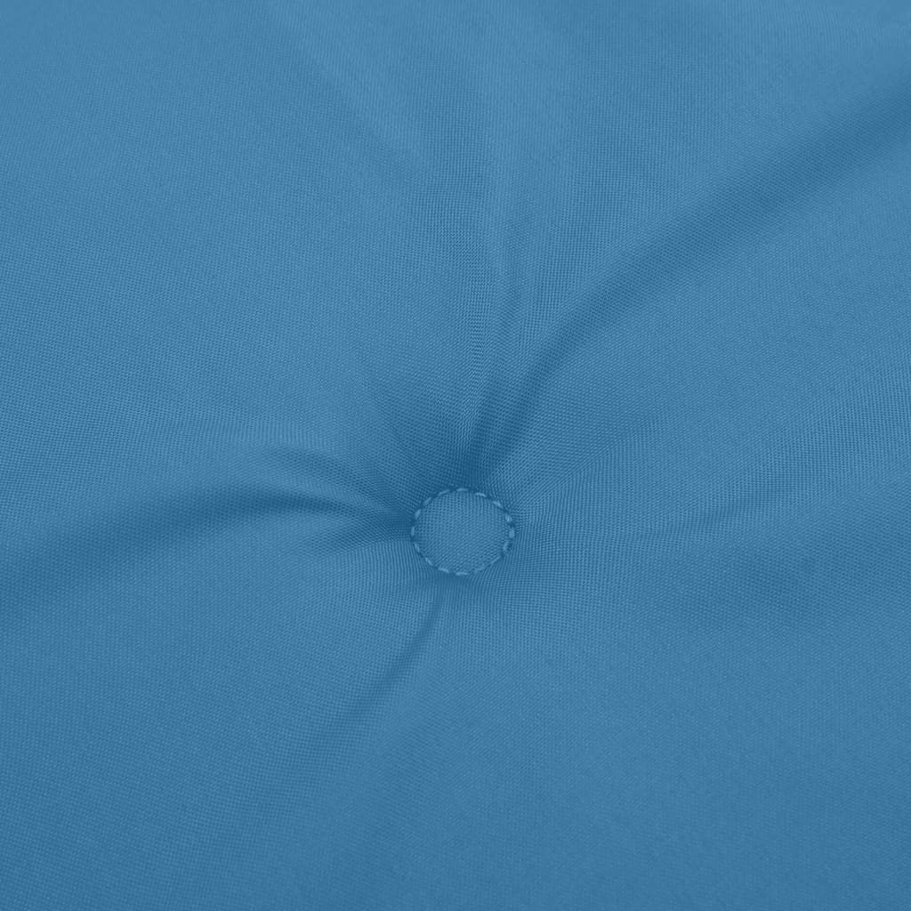 Niedriglehner-Auflagen 4 Stk. Melange Blau 100x50x4 cm Stoff